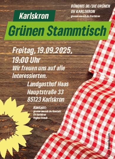 OV Karlskron: Grüner Stammtisch